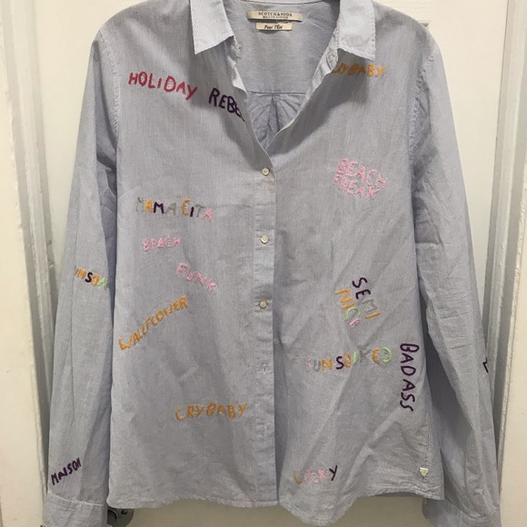 Scotch & Soda Embroidered Button Down - Picture 2 of 2